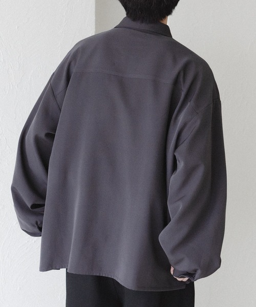 epnok(エプノック)の「アソートベーシックルーズシャツ(シャツ/ブラウス・メンズ・グレイッシュベージュ/ブラック/オフホワイト/サックスブルー/ホワイト系その他/ブルー/ダークグリーン/チャコールグレー/ブラック系その他/ブルー系その他/ダークグレー・SMALL/LARGE/MEDIUM)」の22枚目の写真