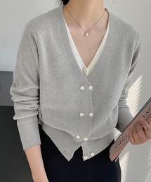 レイヤードドッキングニット