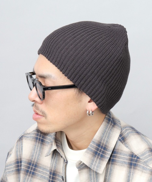 A.M.S.（エーエムエス）の「オーガニックコットン シングルビーニー ニットキャップ（ニットキャップ/ビーニー・メンズ・チャコールグレー/オフホワイト/ブラック/ブラック系その他/ブルー系その他・FREE）」の11枚目の写真