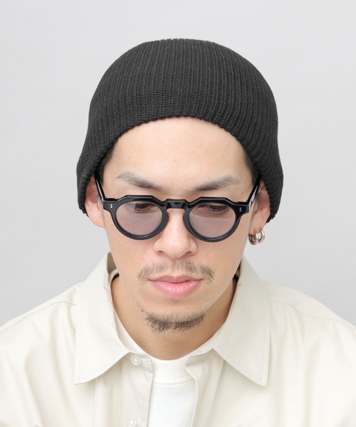 A.M.S.（エーエムエス）の「オーガニックコットン シングルビーニー ニットキャップ（ニットキャップ/ビーニー・メンズ・チャコールグレー/オフホワイト/ブラック/ブラック系その他/ブルー系その他・FREE）」の14枚目の写真