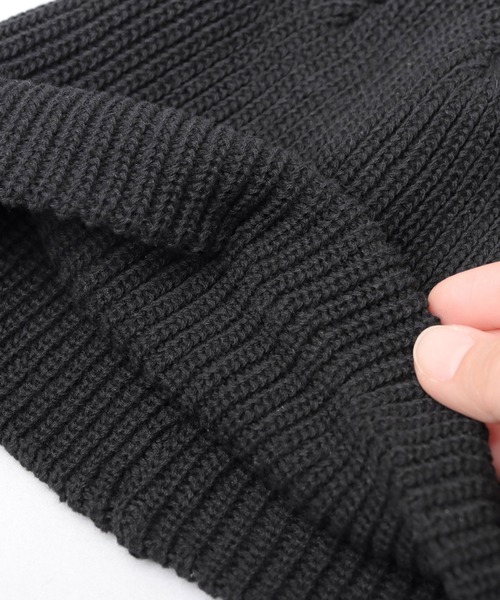 A.M.S.（エーエムエス）の「オーガニックコットン シングルビーニー ニットキャップ（ニットキャップ/ビーニー・メンズ・チャコールグレー/オフホワイト/ブラック/ブラック系その他/ブルー系その他・FREE）」の13枚目の写真
