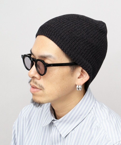A.M.S.（エーエムエス）の「オーガニックコットン シングルビーニー ニットキャップ（ニットキャップ/ビーニー・メンズ・チャコールグレー/オフホワイト/ブラック/ブラック系その他/ブルー系その他・FREE）」の19枚目の写真