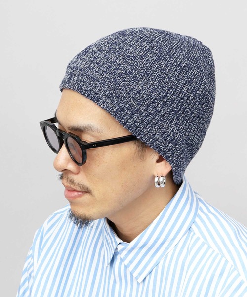 A.M.S.（エーエムエス）の「オーガニックコットン シングルビーニー ニットキャップ（ニットキャップ/ビーニー・メンズ・チャコールグレー/オフホワイト/ブラック/ブラック系その他/ブルー系その他・FREE）」の21枚目の写真