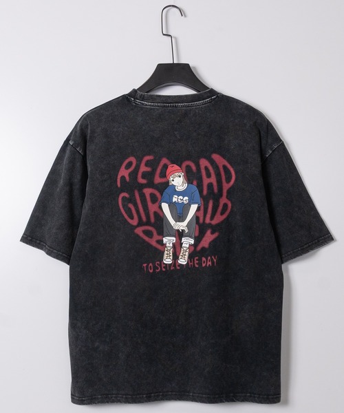 Red Cap Girl(レッドキャプガール)の「【a-r】〔Red Cap Girl/レッドキャップガール〕スノーウォッシュ ヴィンテージ加工イラスト ルーズサイズ Tシャツ(Tシャツ/カットソー・メンズ・ブラック系その他2/ブラック系その他/ブラック系その他4/ブラック系その他3/ブラウン系2/ピンク系2/ピンク系1/ブラウン系1/ブラック系1/ブラック系2・LARGE/MEDIUM/X-LARGE)」の12枚目の写真