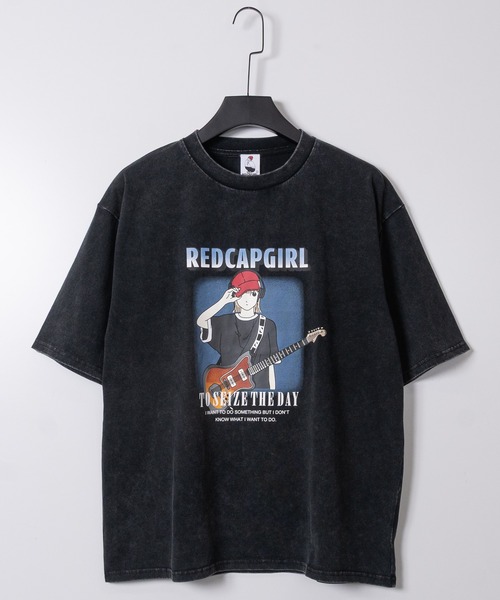 Red Cap Girl(レッドキャプガール)の「【a-r】〔Red Cap Girl/レッドキャップガール〕スノーウォッシュ ヴィンテージ加工イラスト ルーズサイズ Tシャツ(Tシャツ/カットソー・メンズ・ブラック系その他2/ブラック系その他/ブラック系その他4/ブラック系その他3/ブラウン系2/ピンク系2/ピンク系1/ブラウン系1/ブラック系1/ブラック系2・LARGE/MEDIUM/X-LARGE)」の13枚目の写真