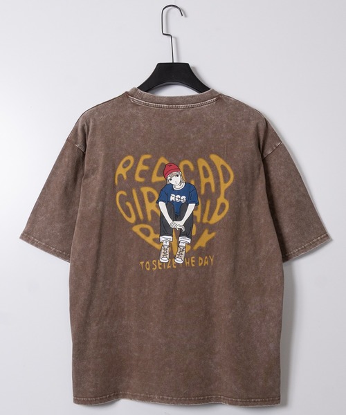 Red Cap Girl(レッドキャプガール)の「【a-r】〔Red Cap Girl/レッドキャップガール〕スノーウォッシュ ヴィンテージ加工イラスト ルーズサイズ Tシャツ(Tシャツ/カットソー・メンズ・ブラック系その他2/ブラック系その他/ブラック系その他4/ブラック系その他3/ブラウン系2/ピンク系2/ピンク系1/ブラウン系1/ブラック系1/ブラック系2・LARGE/MEDIUM/X-LARGE)」の16枚目の写真