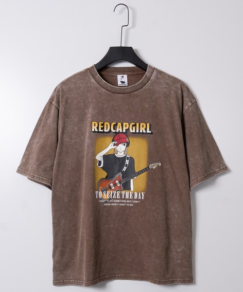 Red Cap Girl(レッドキャプガール)の「【a-r】〔Red Cap Girl/レッドキャップガール〕スノーウォッシュ ヴィンテージ加工イラスト ルーズサイズ Tシャツ(Tシャツ/カットソー・メンズ・ブラック系その他2/ブラック系その他/ブラック系その他4/ブラック系その他3/ブラウン系2/ピンク系2/ピンク系1/ブラウン系1/ブラック系1/ブラック系2・LARGE/MEDIUM/X-LARGE)」の17枚目の写真
