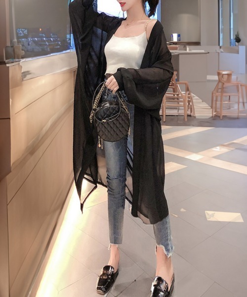 Kujaku 21SS Ibukifuro シースルーロングカーディガン 1 Kujaku 21SS Ibukifuro シースルーロングカーディガン 1