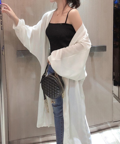 Kujaku 21SS Ibukifuro シースルーロングカーディガン 1 Kujaku 21SS Ibukifuro シースルーロングカーディガン 1