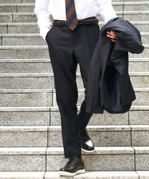 【ビジネス/七五三/セレモニー】シャークスキンストレッチイージースラックス(セットアップ可)