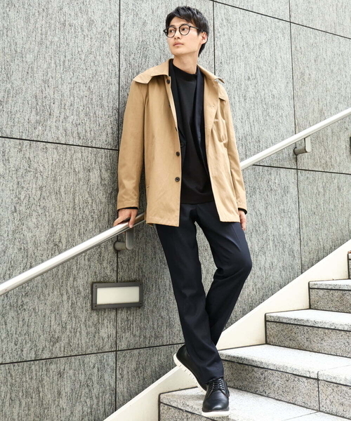 a.v.v（アーヴェヴェ）の「【ビジネス/七五三/セレモニー】シャークスキンストレッチイージースラックス（セットアップ可）（スラックス・メンズ・ネイビー/チャコールグレー・46/48/50）」の11枚目の写真