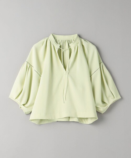 BEAUTY&YOUTH UNITED ARROWS(ビューティーアンドユースユナイテッドアローズ)の「Vネック ボリュームスリーブ トップス(シャツ/ブラウス・レディース・ブラック/ライム/オフホワイト・FREE)」の13枚目の写真