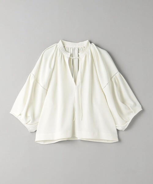 BEAUTY&YOUTH UNITED ARROWS(ビューティーアンドユースユナイテッドアローズ)の「Vネック ボリュームスリーブ トップス(シャツ/ブラウス・レディース・ブラック/ライム/オフホワイト・FREE)」の18枚目の写真