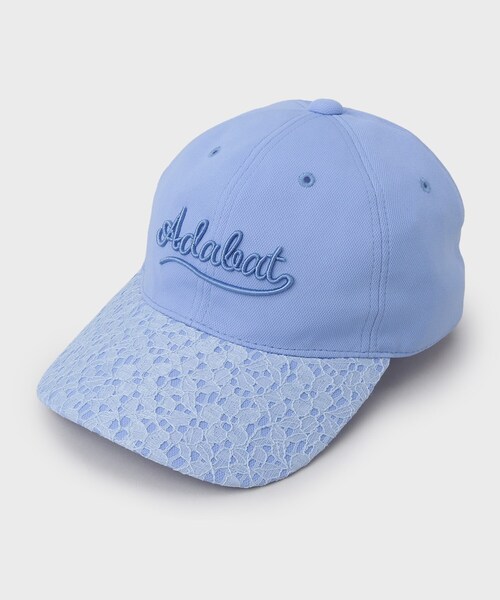 adabat（アダバット）の「◆レースデザイン 異素材組み合わせ キャップ（キャップ・レディース・ライトブルー/ホワイト/ネイビー・00）」の12枚目の写真