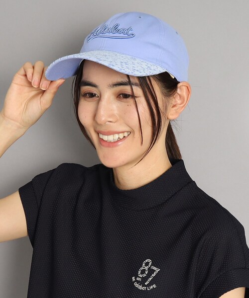 adabat（アダバット）の「◆レースデザイン 異素材組み合わせ キャップ（キャップ・レディース・ライトブルー/ホワイト/ネイビー・00）」の5枚目の写真