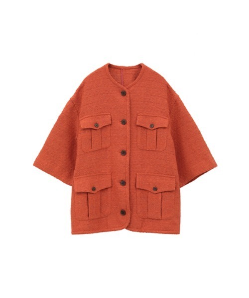 CLANE（クラネ）の「CLANE/クラネ/HALF SLEEVE TWEED JACKET