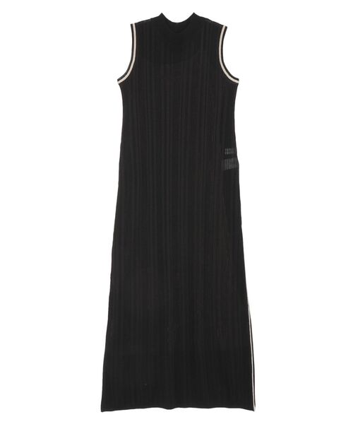 LAGUNAMOON(ラグナムーン)の「【WEB限定】ラインニットワンピース(ワンピース・レディース・アイボリー/ブラック/ブルー・FREE)」の2枚目の写真