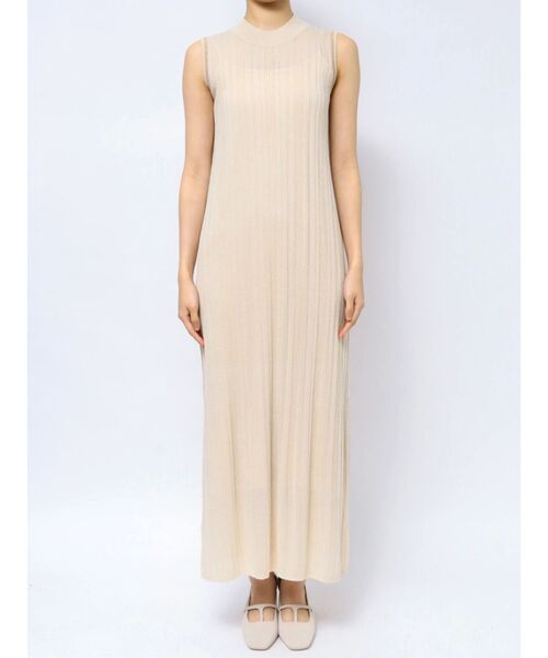 LAGUNAMOON(ラグナムーン)の「【WEB限定】ラインニットワンピース(ワンピース・レディース・アイボリー/ブラック/ブルー・FREE)」の4枚目の写真