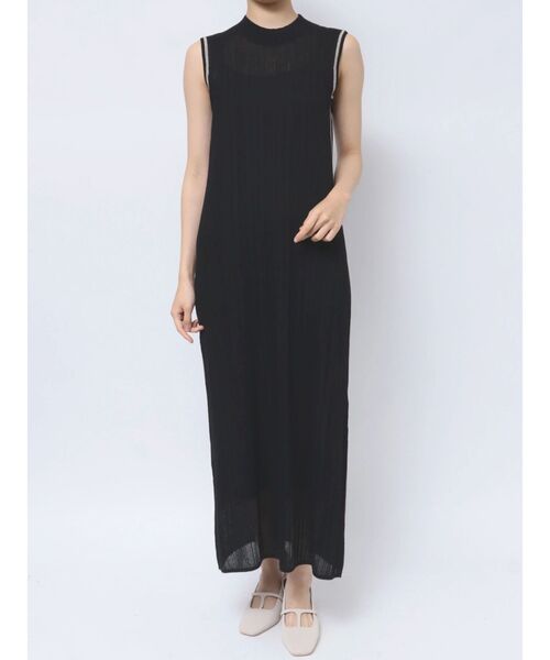 LAGUNAMOON(ラグナムーン)の「【WEB限定】ラインニットワンピース(ワンピース・レディース・アイボリー/ブラック/ブルー・FREE)」の18枚目の写真