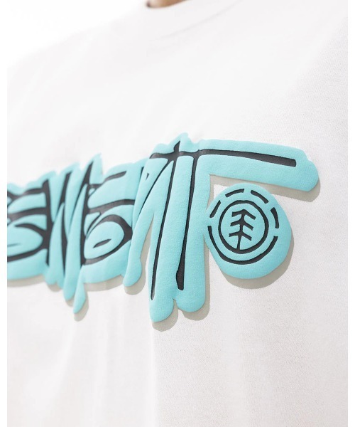 ELEMENT(エレメント)の「ELEMENT メンズ TAG SS Tシャツ 【2024年春夏モデル】/エレメント半袖ロゴTシャツ(Tシャツ/カットソー・メンズ・ブラック/ホワイト/グリーン・X-LARGE/LARGE/MEDIUM)」の5枚目の写真