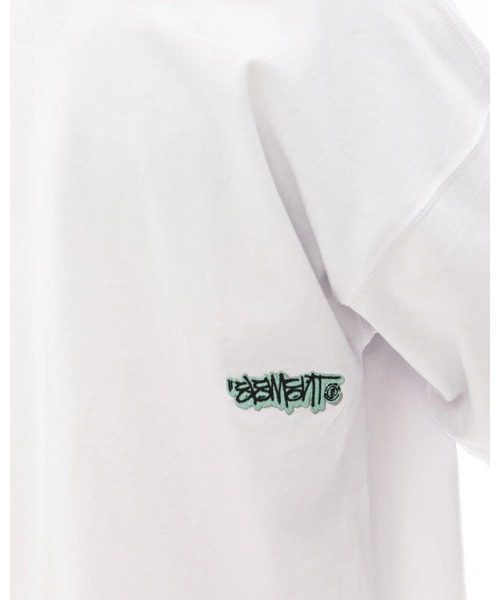 ELEMENT(エレメント)の「ELEMENT メンズ TAG SS Tシャツ 【2024年春夏モデル】/エレメント半袖ロゴTシャツ(Tシャツ/カットソー・メンズ・ブラック/ホワイト/グリーン・X-LARGE/LARGE/MEDIUM)」の7枚目の写真