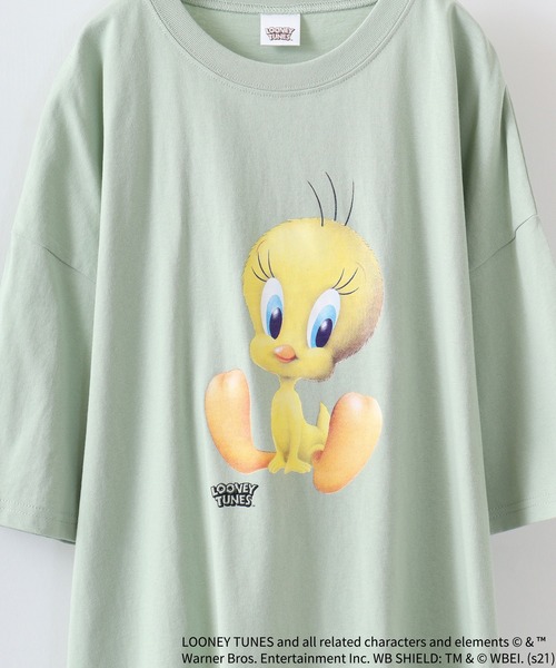 セール】TWEETY転写プリントオーバーサイズTシャツ（Tシャツ