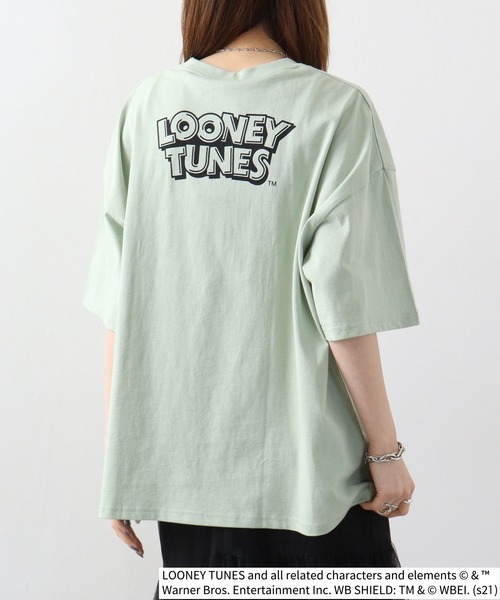 ☆boohoo☆オーバーサイズ Tyla ライセンスプリント Tシャツ セール】TWEETY転写プリントオーバーサイズTシャツ（Tシャツ