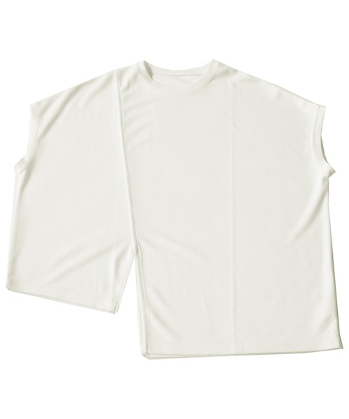 antiqua(アンティカ)の「アシメフレンチトップス(Tシャツ/カットソー・レディース・ホワイト/ブラック・FREE)」の17枚目の写真