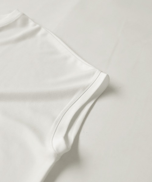 antiqua(アンティカ)の「アシメフレンチトップス(Tシャツ/カットソー・レディース・ホワイト/ブラック・FREE)」の20枚目の写真
