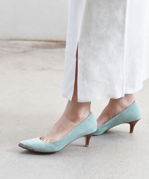 PICHE ABAHOUSE(ピシェ アバハウス)の「【伝説のベストセラー】ポインテッドラインパンプス(パンプス・レディース・ブラック/アイボリー/ライトグレー/グリーン・35/36/37/38/39/34/40)」の4枚目の写真