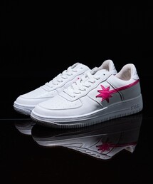 STARWALK（スターウォーク）の「限定展開 STARWALK/スターウォーク WHITE/ENAMEL PINK（スニーカー）」