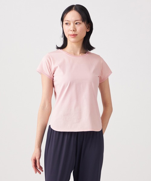 チャコット チュールアクセントコンパクトTシャツM　ピンク チャコット チュールアクセントコンパクトTシャツM ピンク 30
