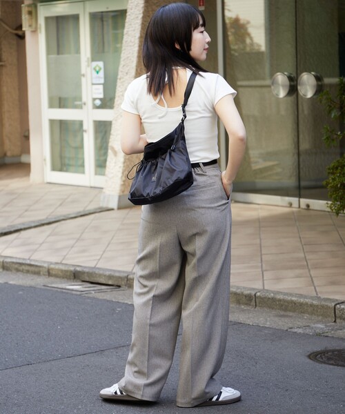 PUBLUX（パブリュクス）の「PENDLETON × PUBLUX/ペンドルトン 別注 リップストップ ショルダーバッグ　限定展開（ショルダーバッグ・レディース・オリーブ/ブラック/グレー・ONE SIZE）」の17枚目の写真