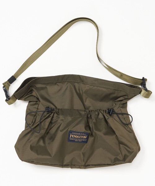 PUBLUX（パブリュクス）の「PENDLETON × PUBLUX/ペンドルトン 別注 リップストップ ショルダーバッグ　限定展開（ショルダーバッグ・レディース・オリーブ/ブラック/グレー・ONE SIZE）」の19枚目の写真