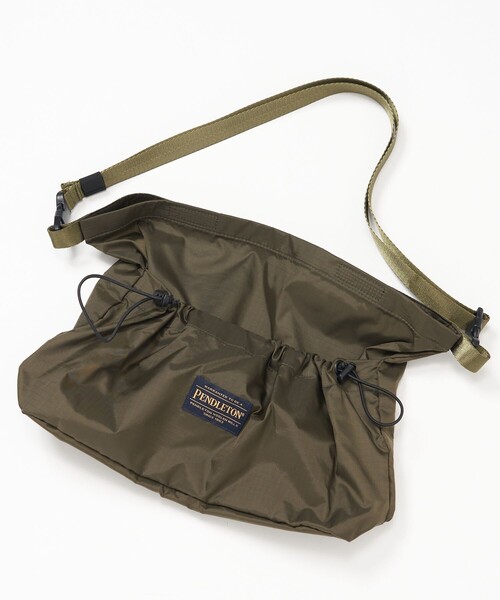 PUBLUX（パブリュクス）の「PENDLETON × PUBLUX/ペンドルトン 別注 リップストップ ショルダーバッグ　限定展開（ショルダーバッグ・レディース・オリーブ/ブラック/グレー・ONE SIZE）」の21枚目の写真