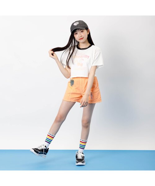 algy（アルジー）の「フレーク入りキャップ（キャップ・キッズ・ブラック/オフホワイト/サックスブルー・MEDIUM/SMALL）」の4枚目の写真