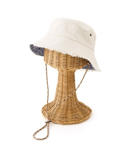 Casselini（キャセリーニ）の「Casselini(キャセリーニ)kidsリバーシブルバケットハット（ハット・キッズ・アイボリー/ブラック・FREE）」の3枚目の写真