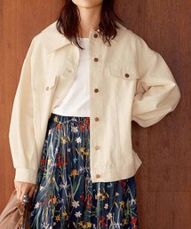 IEDIT | ＩＥＤＩＴ　きくちあつこさんコラボ　花粉リリースがうれしいビッグシルエットＧジャン〈オフホワイト〉(デニムジャケット)