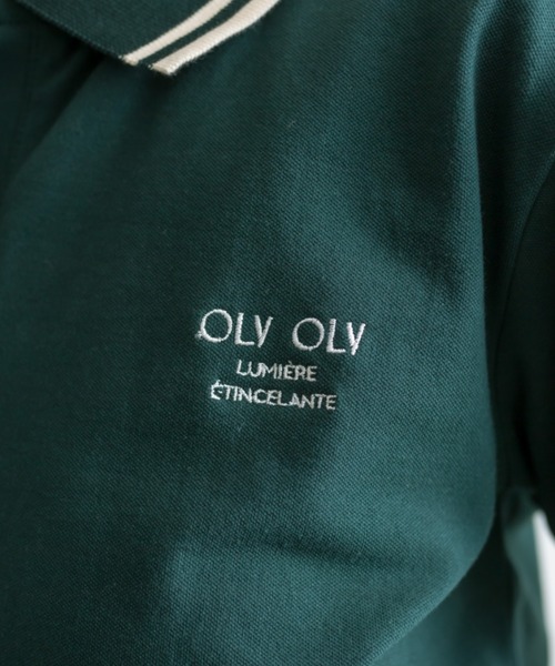 OLIVE des OLIVE（オリーブデオリーブ）の「衿ラインスキッパー　1041060660（Tシャツ/カットソー・レディース・オフホワイト/ネイビー/グリーン/アイボリー・FREE）」の7枚目の写真