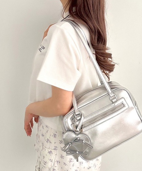 OLIVE des OLIVE（オリーブデオリーブ）の「衿ラインスキッパー　1041060660（Tシャツ/カットソー・レディース・オフホワイト/ネイビー/グリーン/アイボリー・FREE）」の21枚目の写真