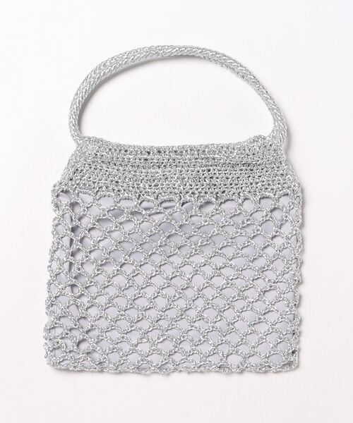 EDIT COLOGNE（エディットコロン）の「メタリックメッシュバッグ（ハンドバッグ・レディース・シルバー/ブラック/ピンク・ﾌﾘ-）」の3枚目の写真