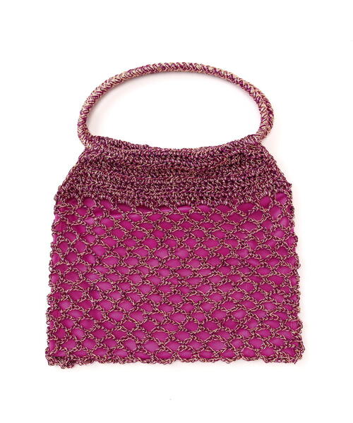 EDIT COLOGNE（エディットコロン）の「メタリックメッシュバッグ（ハンドバッグ・レディース・シルバー/ブラック/ピンク・ﾌﾘ-）」の11枚目の写真