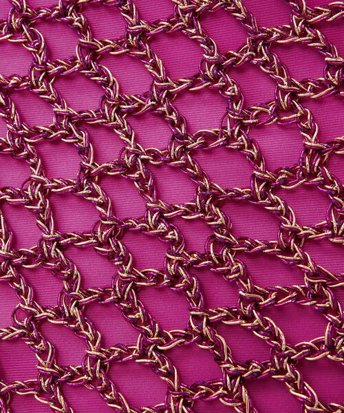 EDIT COLOGNE（エディットコロン）の「メタリックメッシュバッグ（ハンドバッグ・レディース・シルバー/ブラック/ピンク・ﾌﾘ-）」の8枚目の写真