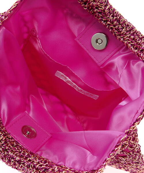 EDIT COLOGNE（エディットコロン）の「メタリックメッシュバッグ（ハンドバッグ・レディース・シルバー/ブラック/ピンク・ﾌﾘ-）」の7枚目の写真