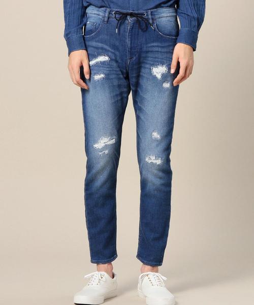 BEAUTY&YOUTH UNITED ARROWS（ビューティーアンドユースユナイテッドアローズ）の「BY スウェット クラッシュデニムパンツ◆（デニムパンツ・メンズ・コバルトブルー・MEDIUM/X-LARGE/SMALL/LARGE）」の8枚目の写真