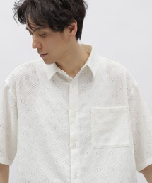 LAKOLE | 透かしレースシャツ半袖 / 111300(シャツ/ブラウス)