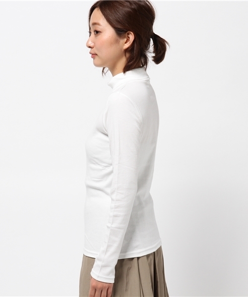 B:MING by BEAMS（ビーミングバイビームス）の「ビーミング by ビームス / フライス タートルカットソー（Tシャツ/カットソー・レディース・ホワイト/ライトグレー/ブラック/ケリー・ONE SIZE）」の8枚目の写真