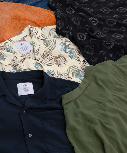 KiU(キウ)の「【オンラインショップ限定】KiUリラクシングオープンカラーアロハシャツ(シャツ/ブラウス・メンズ・チャコール/カーキ/ブラック系その他/ベージュ系その他・LARGE/MEDIUM)」の22枚目の写真