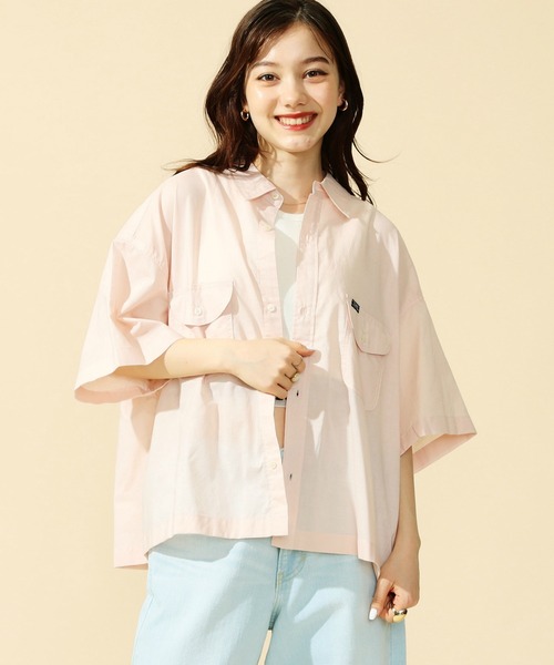 【セール】Lee/リー【コットン100％】シアーシャツ ハーフスリーブ（シャツ/ブラウス）｜Lee（リー） 5,239円