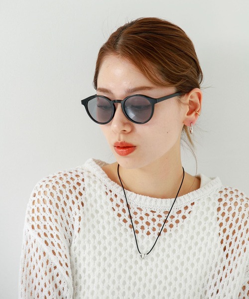 URBAN RESEARCH Sonny Label（アーバンリサーチサニーレーベル）の「カラーレンズボストン型サングラス（サングラス・レディース・ブラック/ブラウン・ONE）」の2枚目の写真